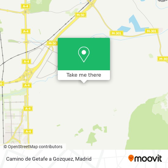 Camino de Getafe a Gozquez map