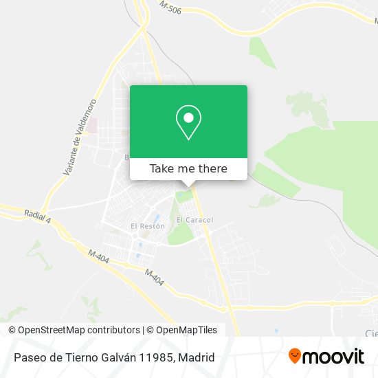 Paseo de Tierno Galván 11985 map