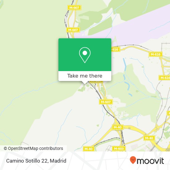 Camino Sotillo 22 map