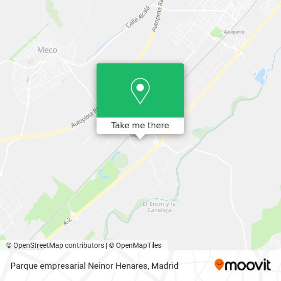 mapa Parque empresarial Neinor Henares