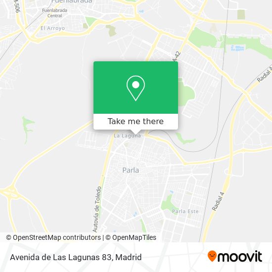 mapa Avenida de Las Lagunas 83