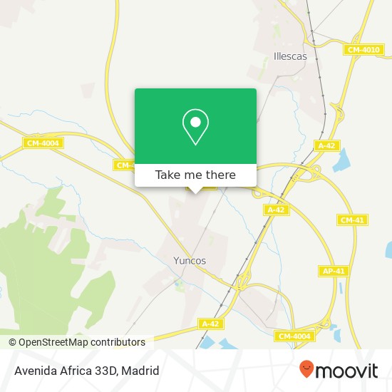 mapa Avenida Africa 33D