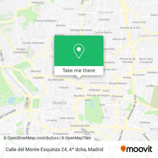 Calle del Monte Esquinza 24, 4º dcha map
