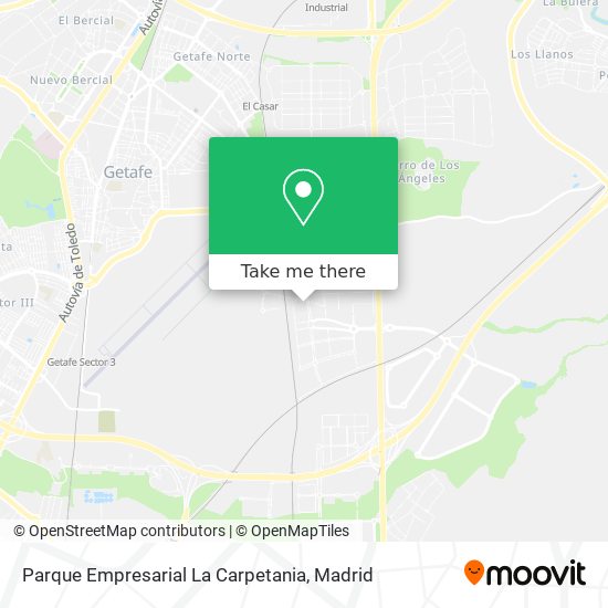 Parque Empresarial La Carpetania map
