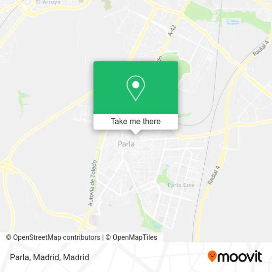 Parla, Madrid map