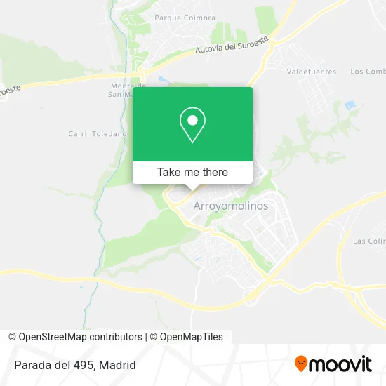Parada del 495 map