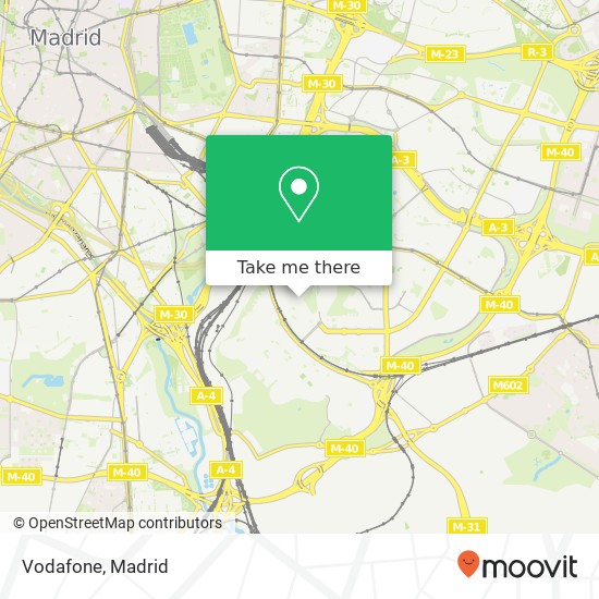 mapa Vodafone
