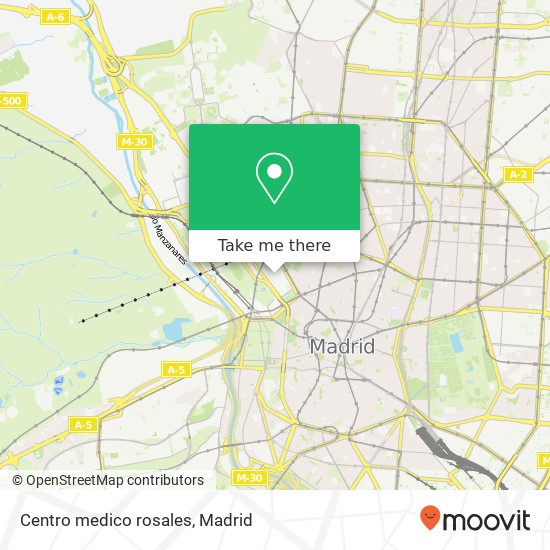 mapa Centro medico rosales