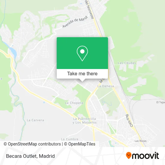 Becara Outlet map