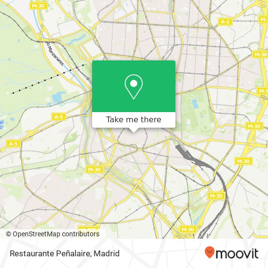 mapa Restaurante Peñalaire