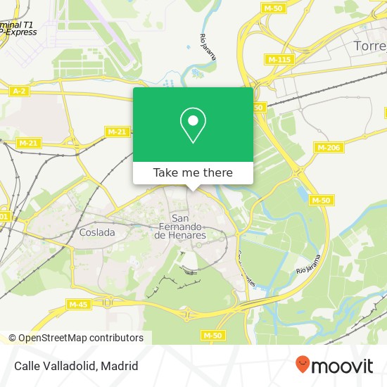 Calle Valladolid map