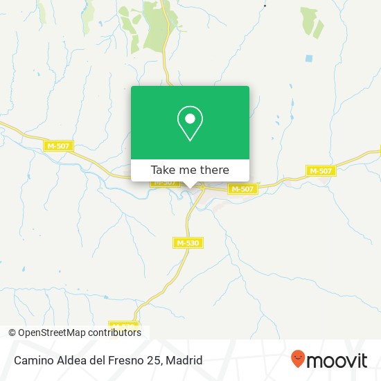 Camino Aldea del Fresno 25 map