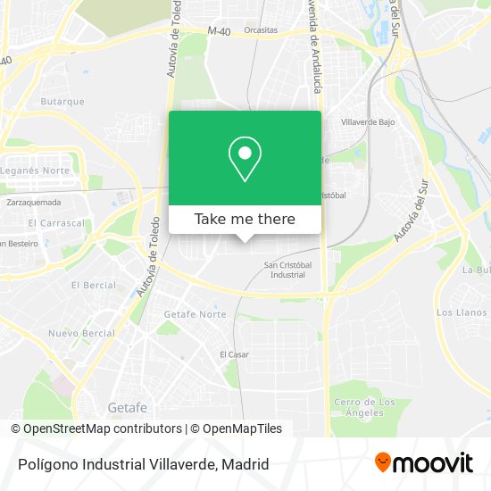 Polígono Industrial Villaverde map