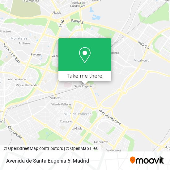 Avenida de Santa Eugenia 6 map