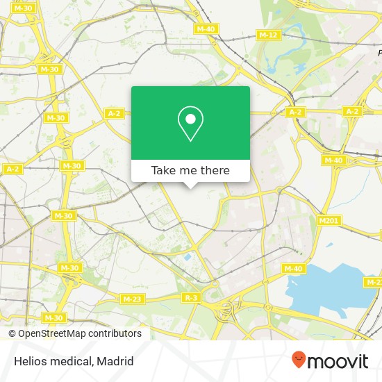 mapa Helios medical