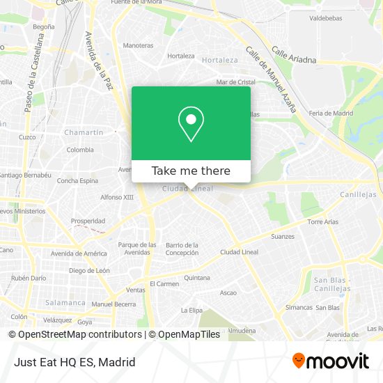 Just Eat HQ ES map