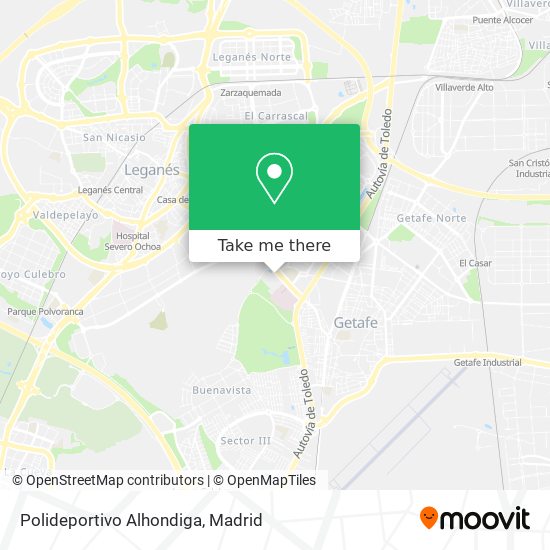 Polideportivo Alhondiga map