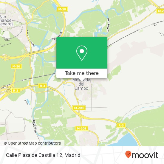 mapa Calle Plaza de Castilla 12