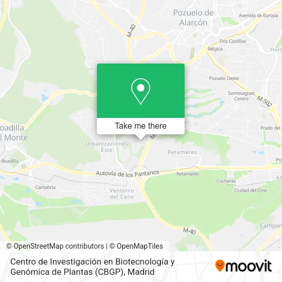 Centro de Investigación en Biotecnología y Genómica de Plantas (CBGP) map