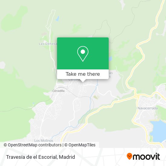 mapa Travesía de el Escorial