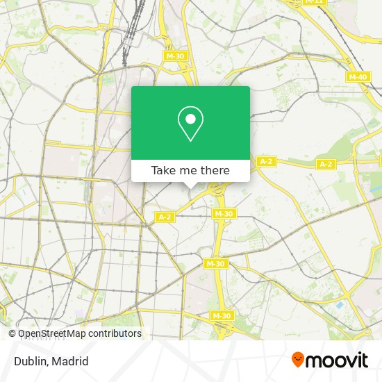 mapa Dublin