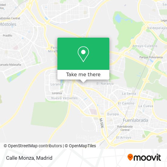 Calle Monza map