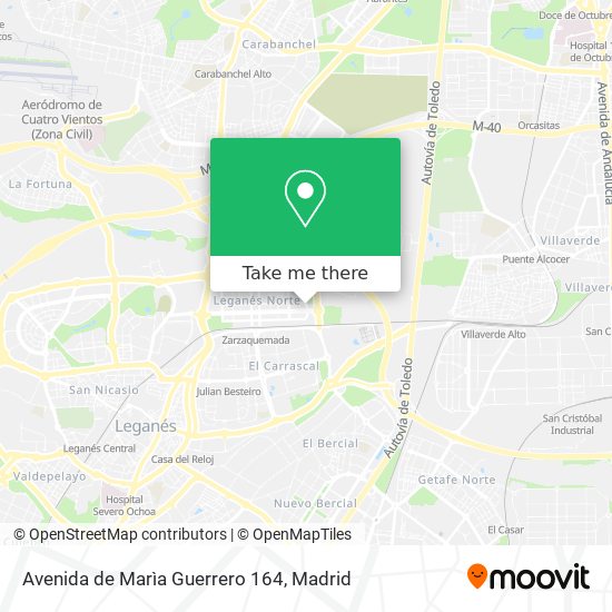 Avenida de Marìa Guerrero 164 map