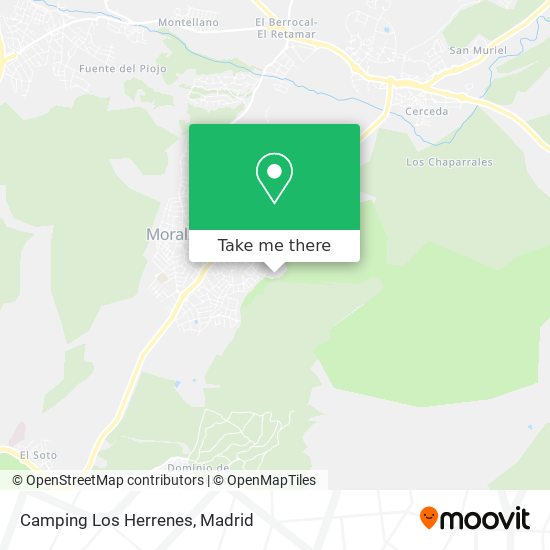 Camping Los Herrenes map