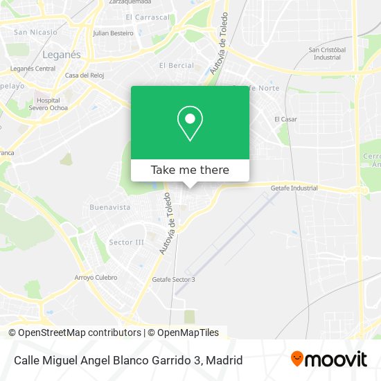 mapa Calle Miguel Angel Blanco Garrido 3