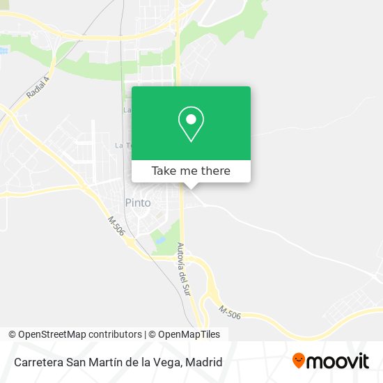 Carretera San Martín de la Vega map