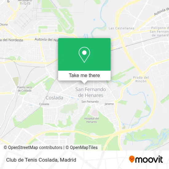 Club de Tenis Coslada map