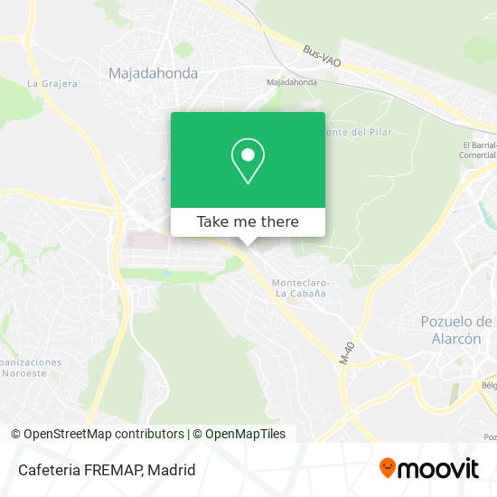 mapa Cafeteria FREMAP