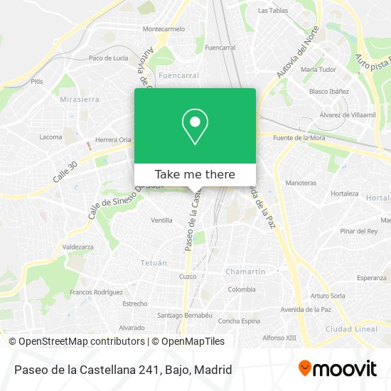 Paseo de la Castellana 241, Bajo map