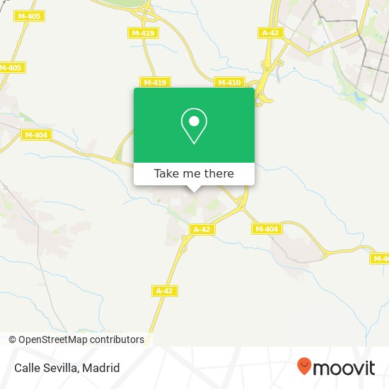 Calle Sevilla map