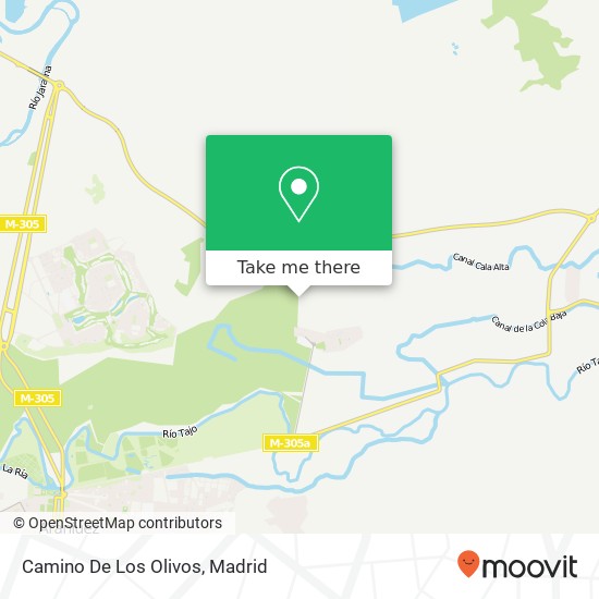 mapa Camino De Los Olivos