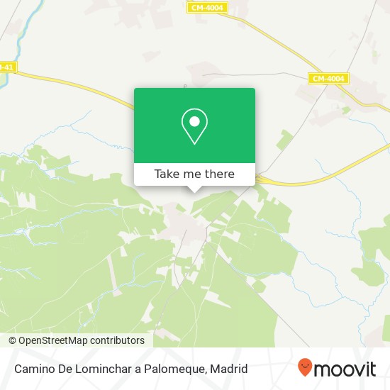 mapa Camino De Lominchar a Palomeque