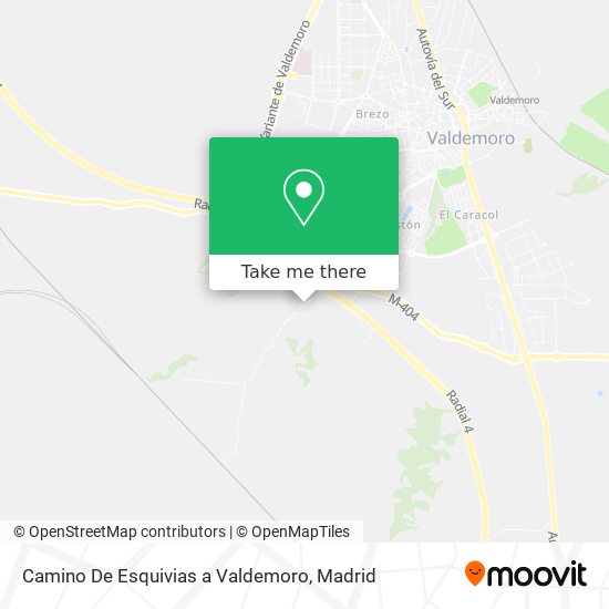 Camino De Esquivias a Valdemoro map