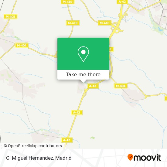Cl Miguel Hernandez map