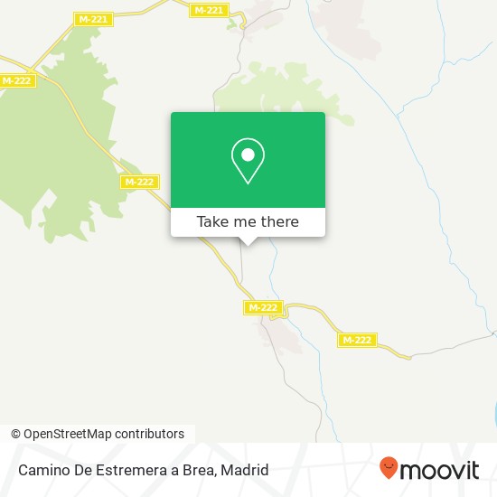 Camino De Estremera a Brea map