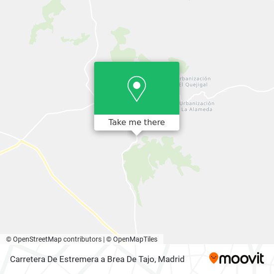 Carretera De Estremera a Brea De Tajo map