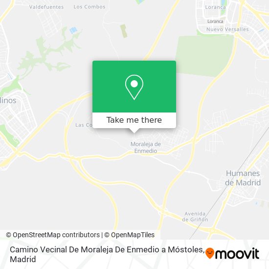 Camino Vecinal De Moraleja De Enmedio a Móstoles map