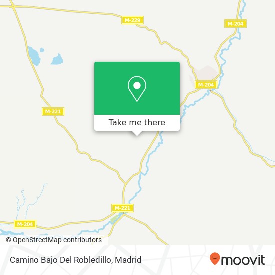 Camino Bajo Del Robledillo map