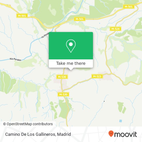 Camino De Los Gallineros map