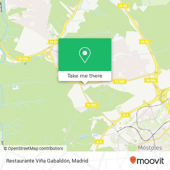 mapa Restaurante Viña Gabaldón