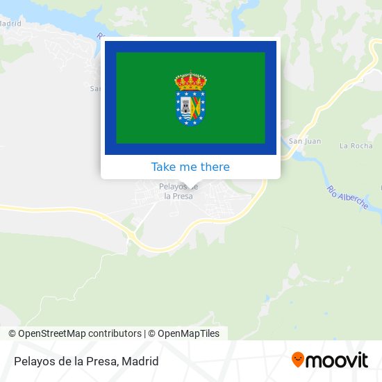 mapa Pelayos de la Presa