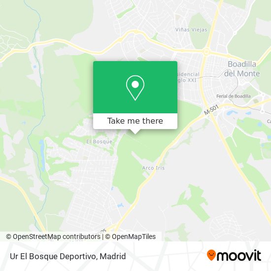 Ur El Bosque Deportivo map