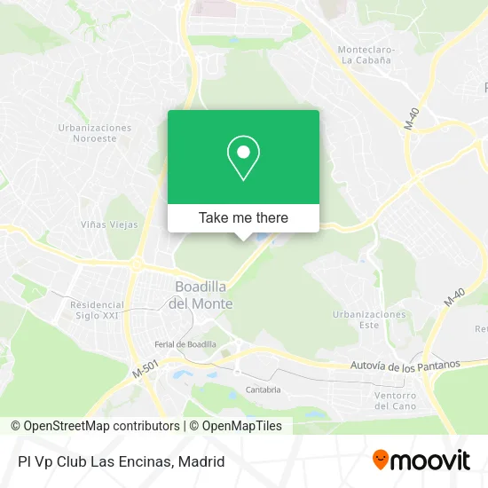Pl Vp Club Las Encinas map
