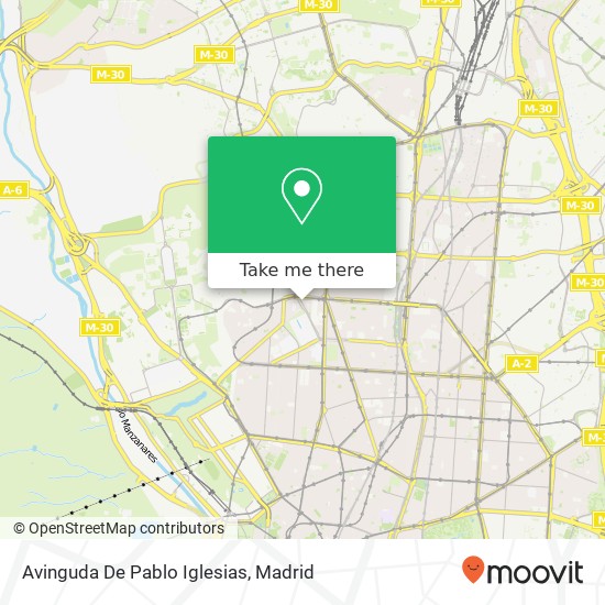 mapa Avinguda De Pablo Iglesias