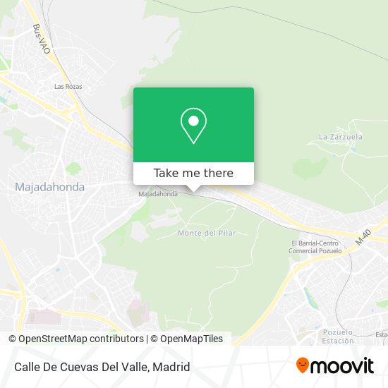 mapa Calle De Cuevas Del Valle