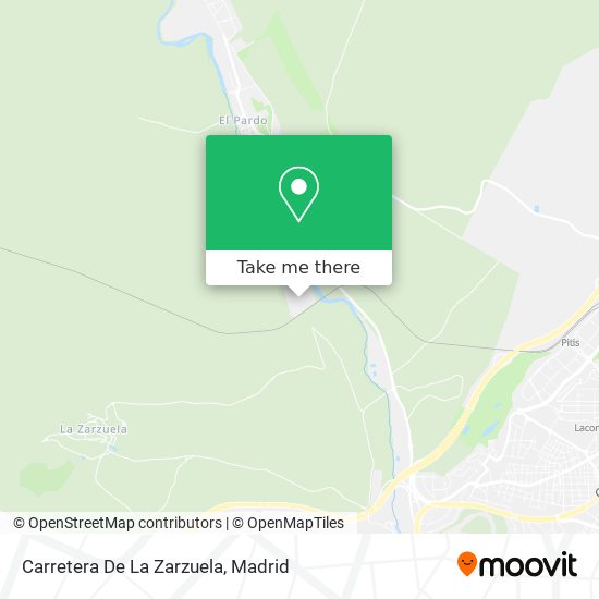 mapa Carretera De La Zarzuela